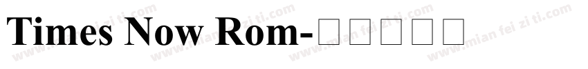 Times Now Rom字体转换